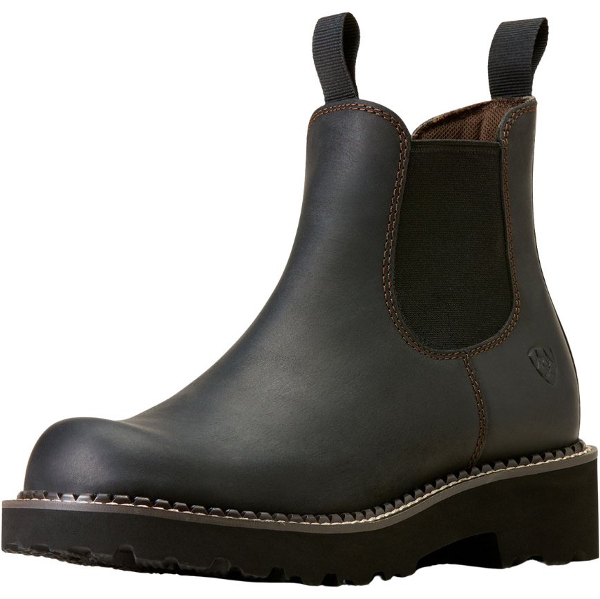 2025 Ariat Fatbaby Chelsea Botte De Style Western 10046894 - Black Deertan
